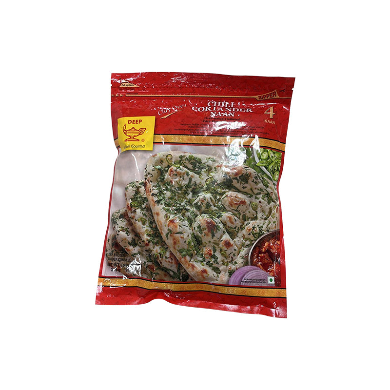 Deep Chili Coriander Naan 4 pcs